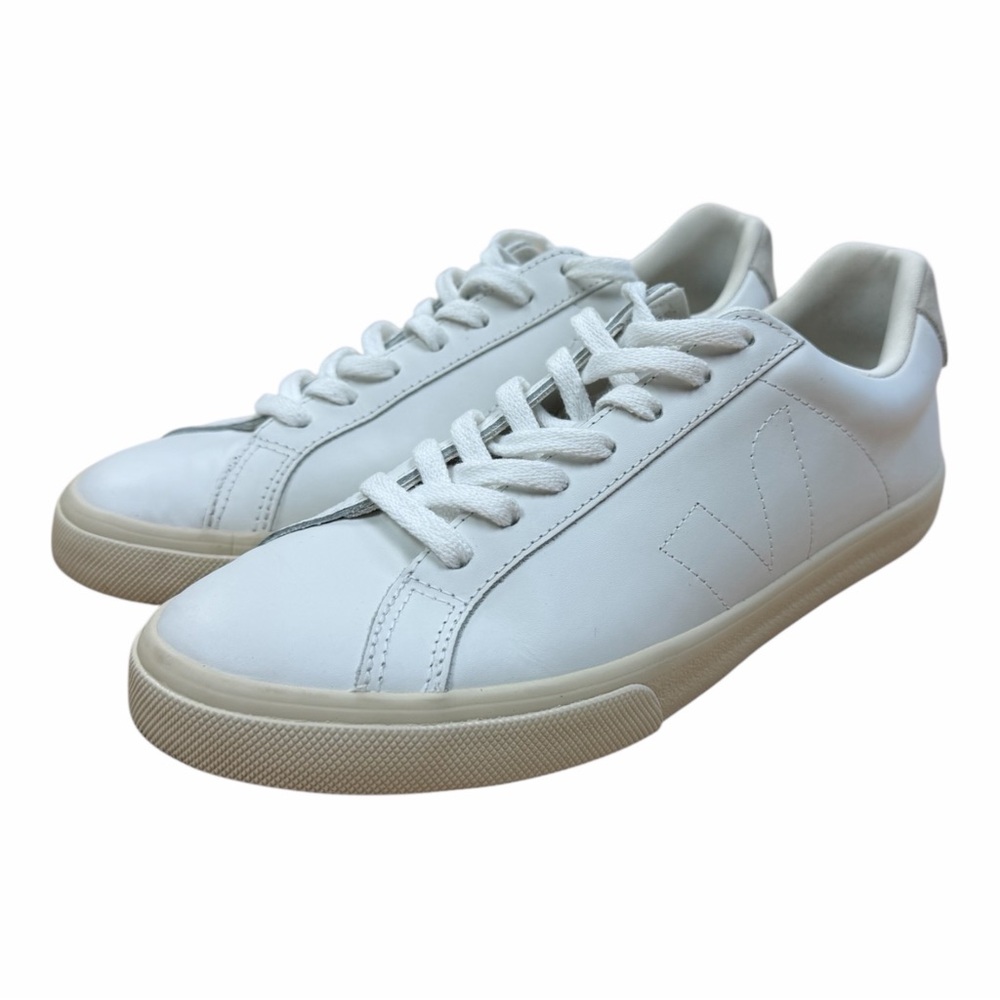 Veja White and Cream Sneakers